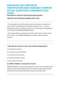 NAN MCKAY HCV SPECIALIST CERTIFICATION EXAM 2026&sol;2027 &vert; VERIFIED ACTUAL QUESTIONS & ANSWERS STUDY GUIDE