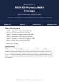 NSG 6430 Women's Health Final Exam South University Actual Exam 2026&sol;2027 &vert; Complete Exam-Style Questions &vert; 100&percnt; Verified &ndash; Detailed Rationales &ndash; Pass Guaranteed &ndash; A&plus; Graded&NewLine;&NewLine;