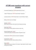 ATCBE exam questions with correct &NewLine;answers 