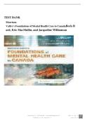 Test Bank for Morrison-Valfre&rsquo;s Foundations of Mental Health Care in Canada&comma; 1st Edition by Boris Bard&vert;9781771722292&vert; All Chapters 1-33&vert; UPDATED&NewLine;