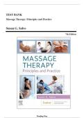 TEST BANK FOR Massage Therapy&colon; Principles and Practice 7th Edition by Susan G&period; Salvo&period;ISBN&colon;978-0323878159 COMPLETE GUIDE ALL CHAPTERS COVERED 100&percnt; VERIFIED A&plus; GRADE ASSURED &excl;&excl;&excl;&excl;&excl; NEW LATEST UPDATE &excl;&excl;&excl;&excl;&excl;