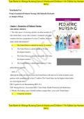 Test Bank for Wong&rsquo;s Essentials of Pediatric Nursing&comma; 11th Edition by Hockenberry&comma; 9780323624190&comma; Covering Chapters 1-31 &vert; Includes Rationales