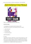 Test Bank for Maternity and Women&rsquo;s Health Care 12th Edition Lowdermilk &lpar;All chapters Complete&comma; Question and Answers&rpar;2024