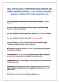 Peak Pilates level 1 CertifiCation exam QUestions anD&NewLine;CorreCt ansWers&lpar;verifieD&rpar; &vert; latest UPDate 2026&sol;2027 &vert;&NewLine;GraDeD a&plus; &vert;BranD neW &vert; 100&percnt; GUaranteeD Pass 