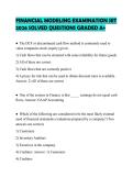 FINANCIAL ACCOUNTING FIRST COURSE&NewLine;CERTIFICATION TEST PAPER 2026 FULL&NewLine;QUESTIONS AND PRECISE CORRECT&NewLine;ANSWERS GRADED A&plus;