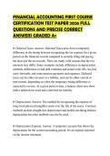 FINANCIAL MODELING EXAMINATION SET&NewLine;2026 SOLVED QUESTIONS GRADED A&plus;&NewLine;