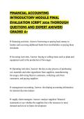FINANCIAL MODELING CERTIFICATION&NewLine;PAPER 2026 FULL SOLUTION GRADED A&plus;