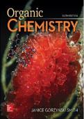 Test Bank for Organic Chemistry&comma; 6th Edition by Janice G&period; Smith &vert; Complete Chapters &vert; Verified Questions & Answers &vert; Latest Organic Chemistry Study Guide&NewLine;&NewLine;
