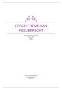 Samenvatting geschiedenis van het publiekrecht &lpar;volledig&rpar;
