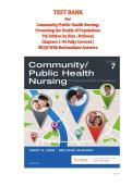 Test Bank for Community Health Nursing