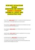 UCSD MGT 18 Final EXAM REVIEW QUESTIONS AND VERIFIED CORRECT ANSWERS GRADED A&plus; -LATEST 2026-2027- 100- GUARANTEED PASS&period;docx&NewLine;&NewLine;