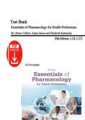 Essentials of Pharmacology for Health Professions 10th Edition Test Bank &vert; Bruce Colbert&comma; Adam James & Elizabeth Katrancha &vert; Latest Update 2026 &vert; 100&percnt; Pass Guarantee