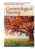 COMPLETE TEST BANK&colon; Gerontological Nursing 9th Edition By&NewLine;Charlotte Eliopoulos  ISBN-13 978-0060000387&period; All Chapters 