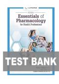 TEST BANK FOR Essentials of Pharmacology for Health Professions&comma; 9th Edition by Bruce Colbert&comma; Adam James&comma; Elizabeth Katrancha&period;ISBN&colon; 9780357618301 COMPLETE GUIDE All CHAPTERS COVERED 100&percnt; VERIFIED A&plus; GRADE ASSURED&excl;&excl;&excl;&excl;&excl; NEW LATEST UPDATE&excl;&excl;&excl;&excl;&excl;