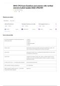 IBWA CPO Exam Questions and answers with verified Answers &lpar;Latest Update 2026&rpar; UPDATE&excl;&excl;