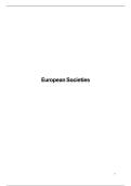 European Societies Samenvatting&vert; UA &vert; 2025&sol;26