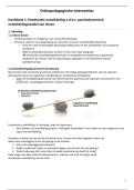 Samenvatting orthopedagogische interventies 