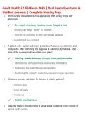 Adult Health 2 HESI Exam Prep 2026 &vert; HESI-Style Practice Questions & Verified Answers &vert; Complete Nursing Review