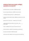 anatomy final exam &lpar;regis college&rpar; questions & answers