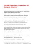 NU 665C Regis Exam 2 Questions with Complete Solutions