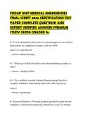 FISDAP UNIT MEDICAL EMERGENCIES&NewLine;FINAL SCRIPT 2026 CERTIFICATION TEST&NewLine;PAPER COMPLETE QUESTIONS AND&NewLine;EXPERT VERIFIED ANSWERS PREMIUM&NewLine;STUDY GUIDE GRADED A&plus;&NewLine;