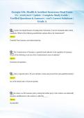 Georgia Life&comma; Health & Accident Insurance Final Exam &NewLine;V2 &vert; 2026&sol;2027 Update &vert; Complete Study Guide &vert; &NewLine;Verified Questions & Answers &vert; 100&percnt; Correct Solutions &vert; &NewLine;Grade A