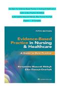 Test Bank for Evidence-Based Practice in Nursing & Healthcare&colon; A Guide to Best Practice 5th Edition by Bernadette Mazurek Melnyk & Ellen Fineout-Overholt &vert; Questions and Answers &vert; 100&percnt; Guarantee Pass &vert; Complete Nursing Exam Prep