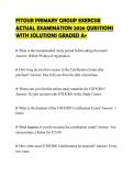 FITOUR GROUP FITNESS INSTRUCTOR&NewLine;CERTIFICATION 2026 TEST PAPER&NewLine;QUESTIONS AND ANSWERS GRADED A&plus;