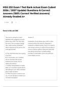 NSG 252 Exam 1 Test Bank Actual Exam &lpar;Latest 2026 &sol; 2027 Update&rpar; Questions & Correct Answers &lpar;100&percnt; Correct Verified Answers&rpar; Already Graded A&plus;&NewLine;