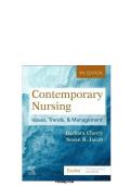TEST BANK FOR Contemporary Nursing Issues&comma; Trends&comma; & Management 9th Edition By Barbara Cherry&comma; Susan R&period; Jacob ISBN&colon; 9780323824293 COMPLETE GUIDE ALL CHAPTERS COVERED 100&percnt; VERIFIED A&plus; GRADE ASSURED&excl;&excl;&excl;&excl;&excl; NEW LATEST UPDATE&excl;&excl;&excl;&excl;&excl;