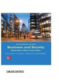 TEST BANK FOR Business and Society&colon; Stakeholders&comma; Ethics&comma; Public Policy 17th edition by Anne T&period; Lawrence&comma; James Weber ISBN&colon;978-1265079246 COMPLETE GUIDE ALL CHAPTERS COVERED 100&percnt; VERIFIED A&plus; GRADE ASSURED&excl;&excl;&excl;&excl;NEW LATEST UPDATE&excl;&excl;&excl;&excl;&excl;