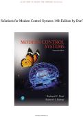 Solutions Manual&colon; Modern Control Systems &lpar;14th Edition&rpar; &ndash; Dorf & Bishop &vert; Complete Step-by-Step Engineering Solutions