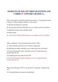 OLERE EXAM 2026-2027 PREP QUESTIONS AND CORRECT ANSWERS GRADED A&plus;&NewLine;&NewLine;