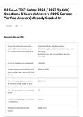 NJ CALA TEST &lpar;Latest 2026 &sol; 2027 Update&rpar; Questions & Correct Answers &lpar;100&percnt; Correct Verified Answers&rpar; Already Graded A&plus;
