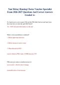 Nan Mckay Housing Choice Voucher Specialist Exam 2026-2027 Questions And Correct Answers Graded A&plus;