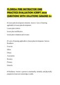 FLORIDA FOUR HOUR BDI PRACTICE TEST&NewLine;2026 TESTED QUESTIONS GRADED A&plus;