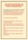 TECC EXAM ACTUAL VERIFIED EXAM ALL 300 &NewLine;QUESTIONS and CORRECT ANSWERS LATEST &NewLine;UPDATE THIS YEAR&vert;&vert;NEWEST EXAM&excl;&excl;&excl;