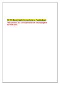 ATI RN Mental Health Comprehensive Practice Exam & Test Bank