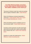 Texas Water Well Pump Installer License Exam &NewLine;ACTUAL EXAM COMPLETE VERIFIED QUESTIONS &NewLine;AND CORRECT ANSWERS LATEST UPDATE&period;pdf 
