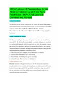 NR 567 Advanced Pharmacology for the Adult-Gerontology Acute Care Nurse Practitioner &lpar;AGACNP&rpar; Exam with Questions and Answers