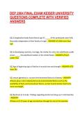 DEP 2004 FINAL EXAM KEISER UNIVERSITY QUESTIONS COMPLETE WITH VERIFIED ANSWERS &NewLine; &NewLine;