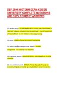 DEP 2004 MIDTERM EXAM KEISER UNIVERSITY COMPLETE QUESTIONS AND 100&percnt; CORRECT ANSWERS 