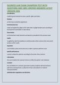 BUSINESS LAW EXAM CHAMPION TEST WITH &NewLine;QUESTIONS AND 100&percnt; VERIFIED ANSWERS LATEST &NewLine;VERSION 2026 