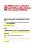 DEP 2004 MIDTERM EXAM KEISER UNIVERSITY QUESTIONS COMPLETE AND 100&percnt; OUTLINED ANSWERS 