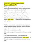 CISM SET 8 Exam Questions & Answers &lpar;Grade A&plus;&rpar;&period;docx&NewLine;&NewLine;