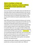 ISACA Certified in Risk and Information Systems Control &lpar;CRISC&rpar; Certification Exam Question and Answers&period;docx&NewLine;&NewLine;