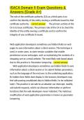 ISACA Domain 5 Exam Questions & Answers &lpar;Grade A&plus;&rpar;&period;docx&NewLine;&NewLine;