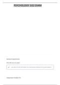 PSYC 102 TEST 1- CH&period;1 &2 QUESTIONS AND ANSWERS WITH COMPLETE SOLUTIONS GRADED A&plus;&plus; 