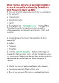 Elles review advanced pathophysiology exam 4 maryville university Questions and Answers 2026