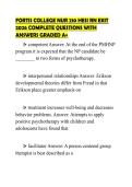 FORTIS COLLEGE NUR 210 HESI RN EXIT&NewLine;EXAM FINAL STUDY GUIDE 2026&NewLine;QUESTIONS WITH ANSWERS GRADED A&plus;